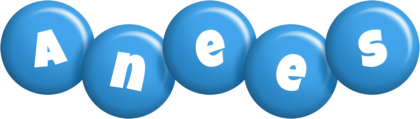 Anees candy-blue logo