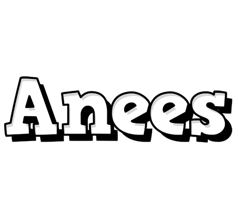 Anees snowing logo
