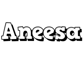 Aneesa snowing logo