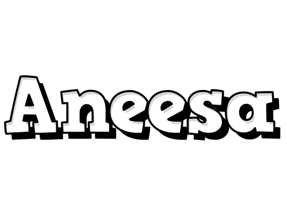 Aneesa snowing logo