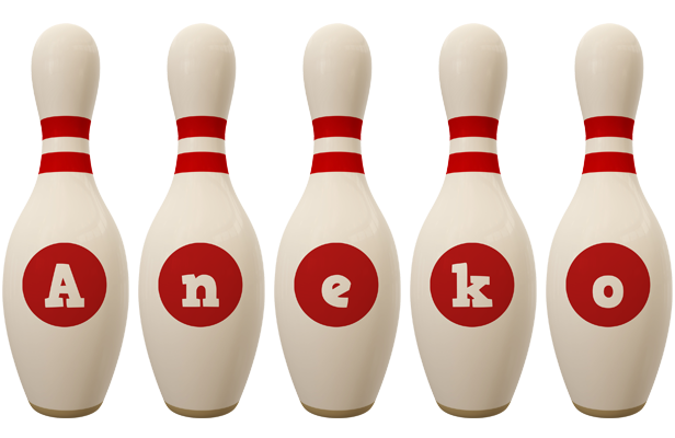 Aneko bowling-pin logo