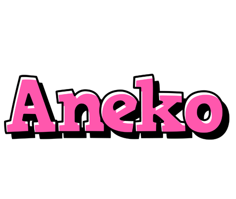 Aneko girlish logo