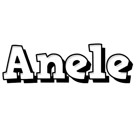 Anele snowing logo