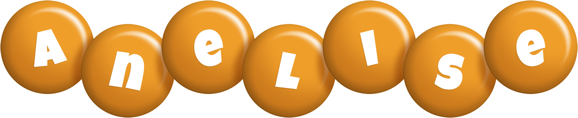 Anelise candy-orange logo