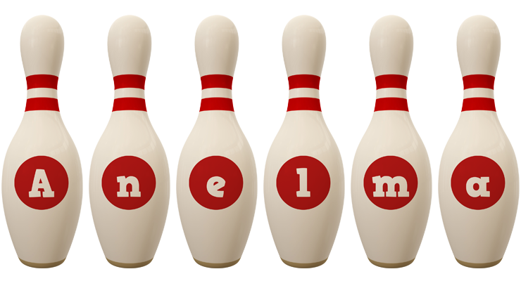 Anelma bowling-pin logo