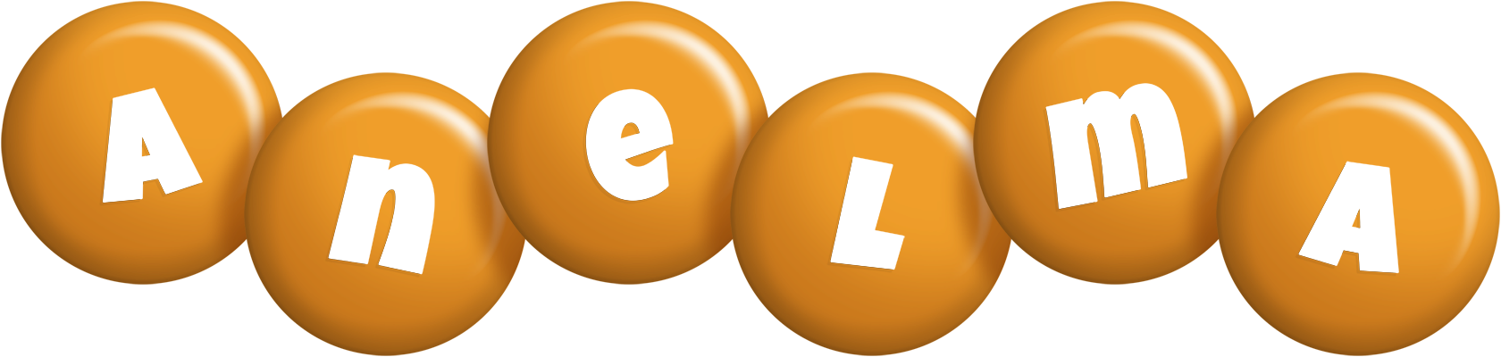 Anelma candy-orange logo