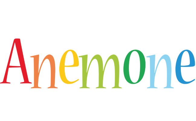 Anemone birthday logo