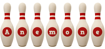 Anemone bowling-pin logo