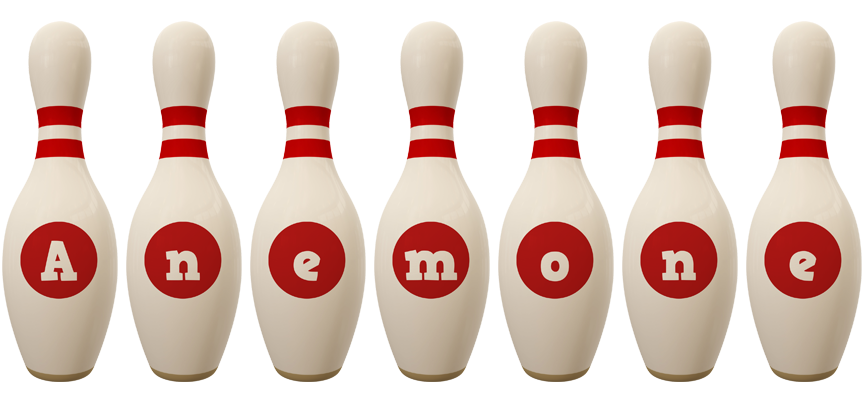Anemone bowling-pin logo