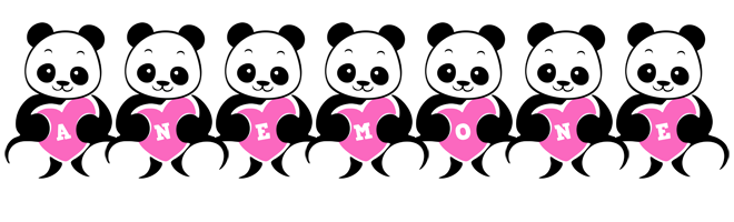 Anemone love-panda logo