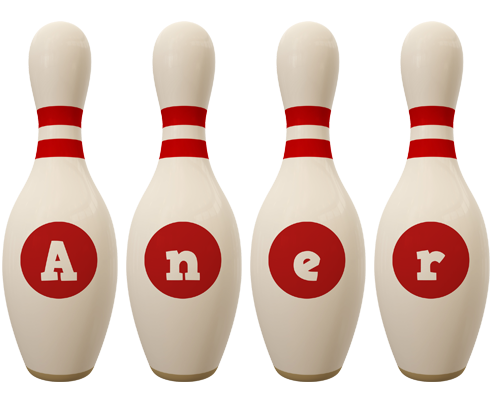 Aner bowling-pin logo
