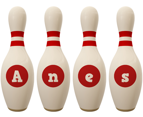 Anes bowling-pin logo