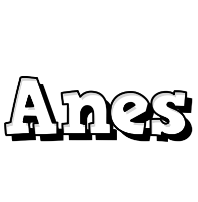 Anes snowing logo