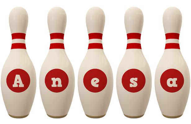 Anesa bowling-pin logo