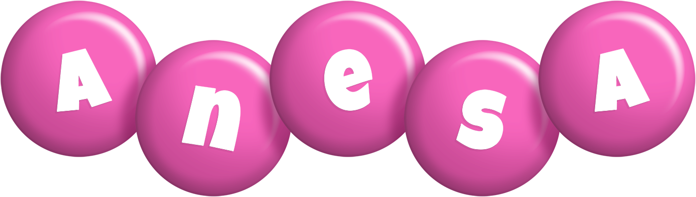 Anesa candy-pink logo