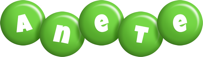 Anete candy-green logo