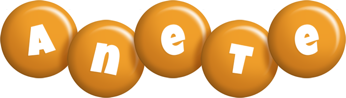 Anete candy-orange logo