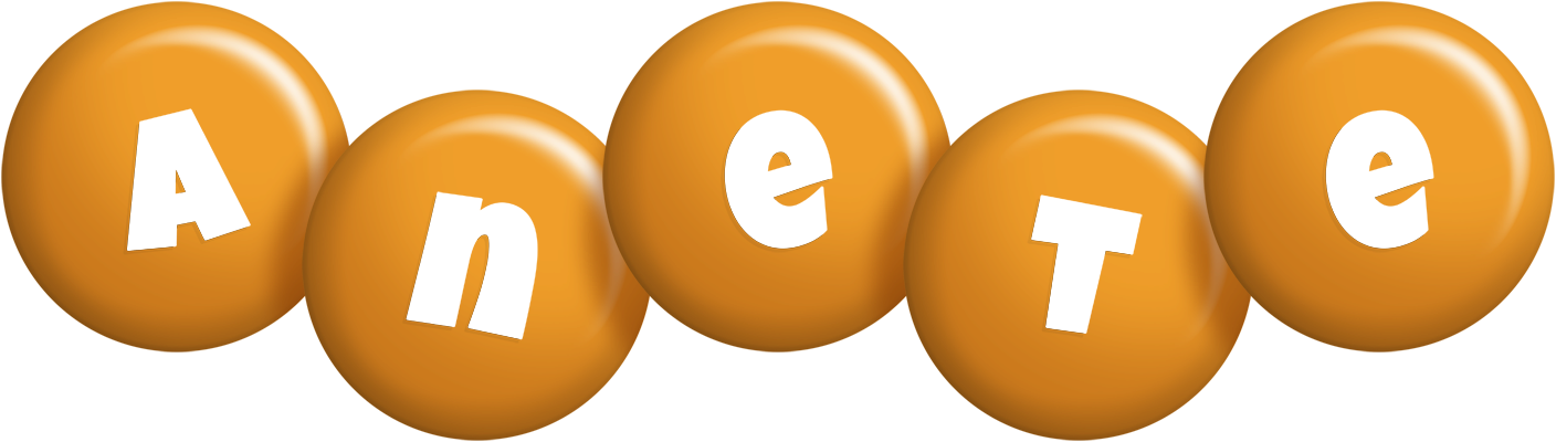Anete candy-orange logo