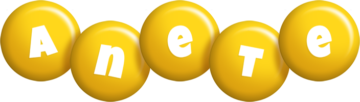 Anete candy-yellow logo