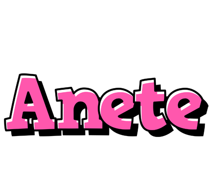 Anete girlish logo