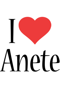 Anete i-love logo