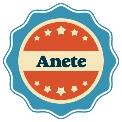 Anete labels logo