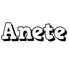 Anete snowing logo