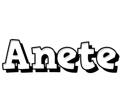 Anete snowing logo