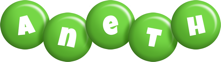 Aneth candy-green logo