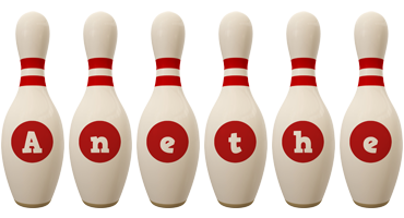 Anethe bowling-pin logo