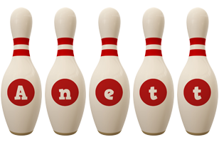 Anett bowling-pin logo