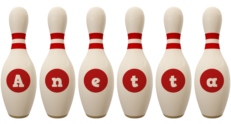 Anetta bowling-pin logo
