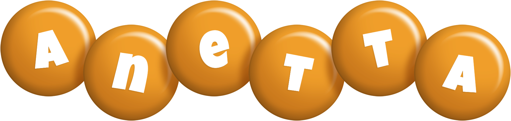 Anetta candy-orange logo