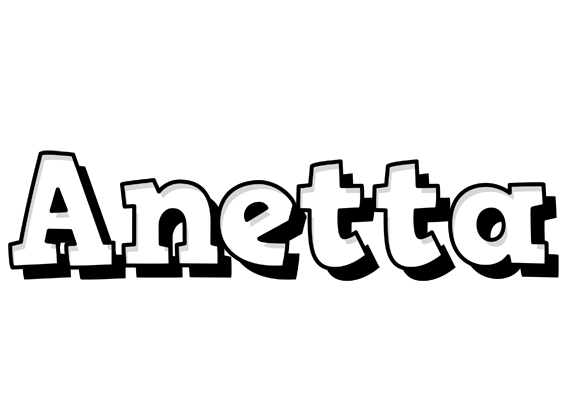 Anetta snowing logo