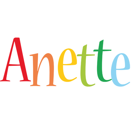 Anette birthday logo