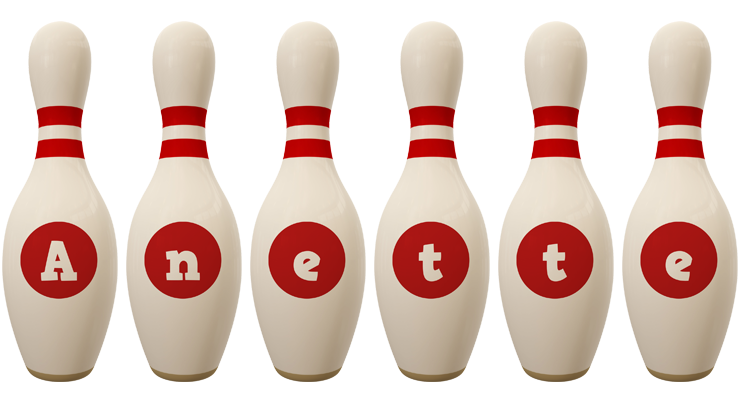Anette bowling-pin logo