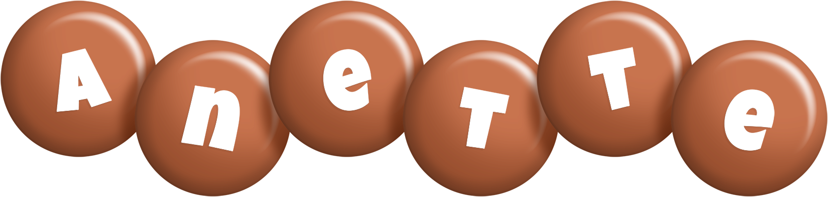 Anette candy-brown logo