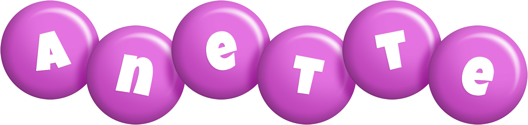 Anette candy-purple logo