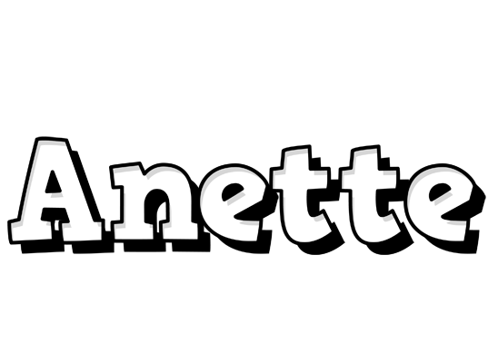 Anette snowing logo