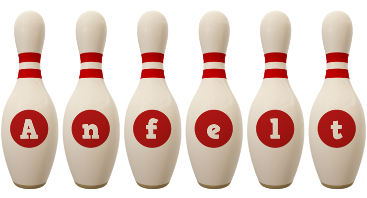 Anfelt bowling-pin logo