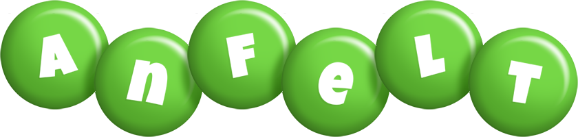 Anfelt candy-green logo