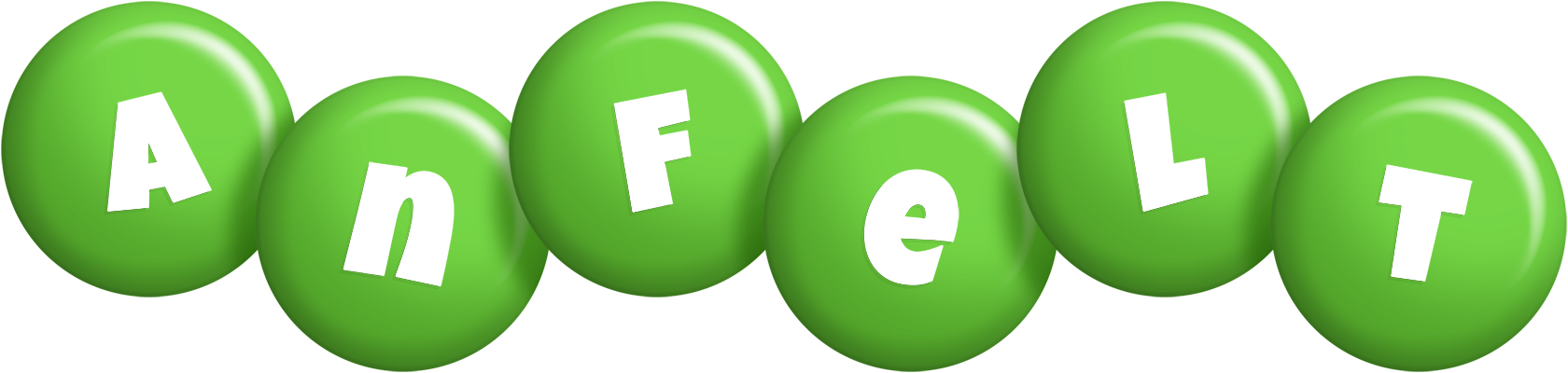 Anfelt candy-green logo