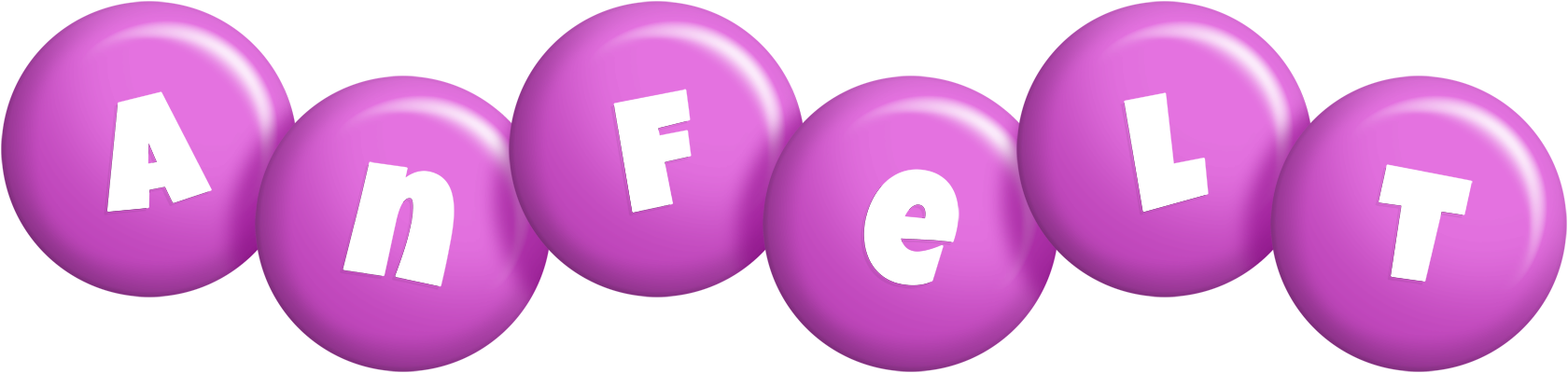 Anfelt candy-purple logo