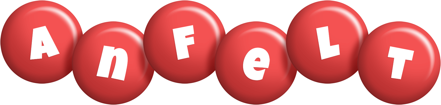 Anfelt candy-red logo