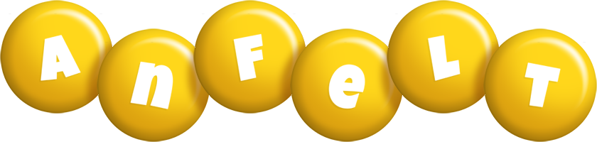 Anfelt candy-yellow logo