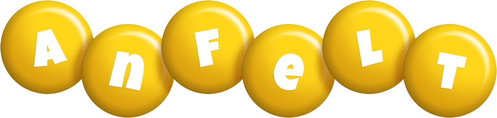 Anfelt candy-yellow logo