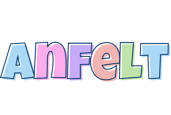 Anfelt pastel logo