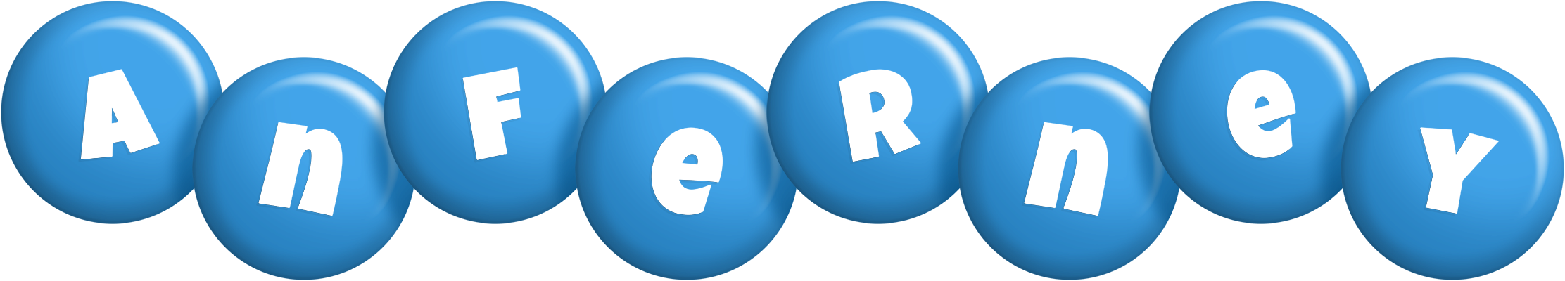 Anferney candy-blue logo