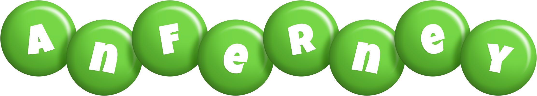 Anferney candy-green logo