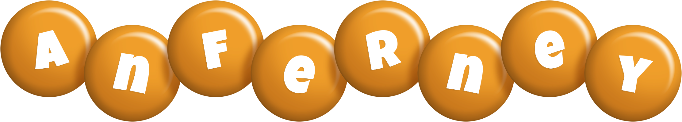 Anferney candy-orange logo